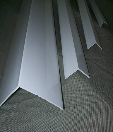 Pvc angles in a range of sizes.