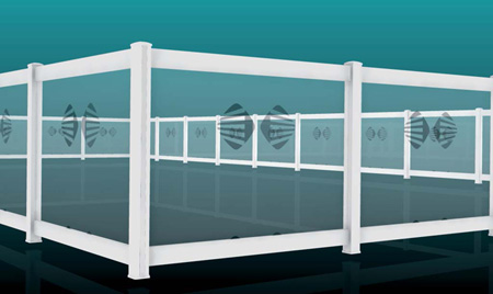 Swimming pool fencing.