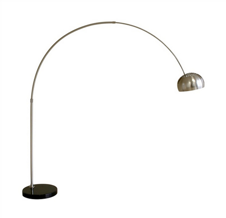Ideal lounge floor lamp in chrome plated.