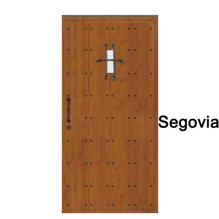 Puertas exteriores decoradas modelo Segovia.
