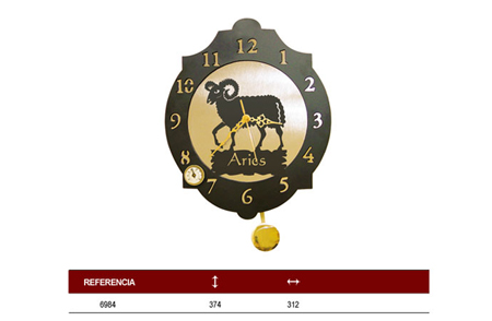 Reloj signo del zoodiaco Arires.