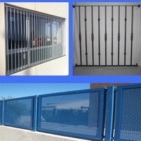 Window and door grilles and pierced sheets